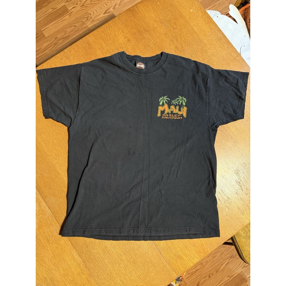 Y2K Era‎ Harley-Davidson Maui Hawaii Dealer Tee XL Lahaina Motorcycles